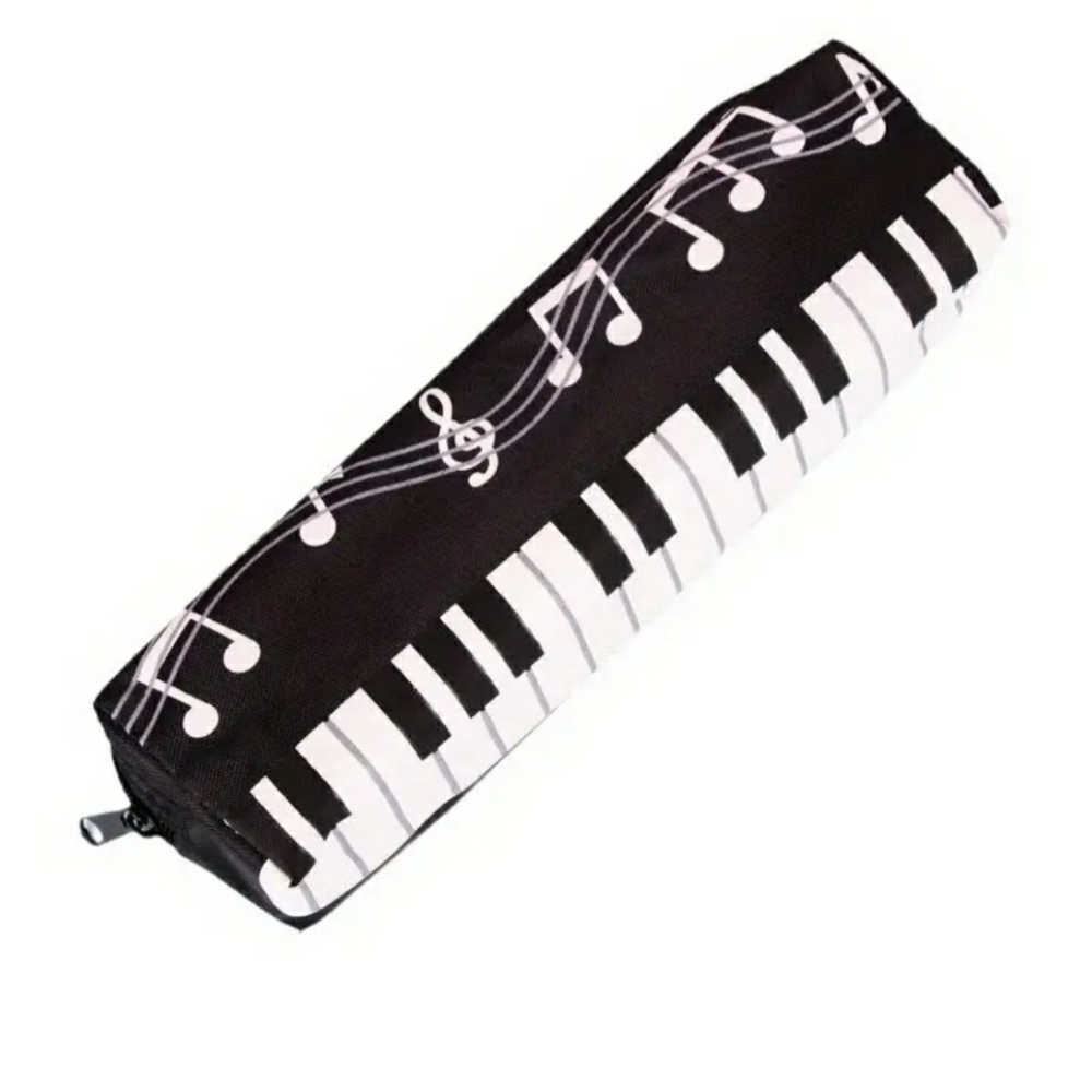 NEW Piano Music Black and White 16-Pc Pencil Set with Case
